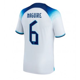 England Harry Maguire #6 Hemmakläder VM 2022 Kortärmad